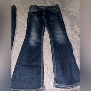 2 pair of Silver bootcut jeans